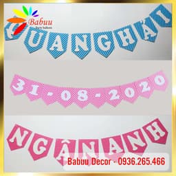 Dây chữ ghép tên có dấu trang trí sinh nhật 1