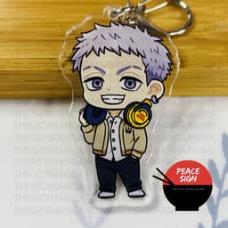 (mua 1 tặng 1) ( Mica trong acrylic ) Móc khóa TOKYO REVENGERS Kịch Trường Của Takemichi ver CẦM TÚI VÀNG anime chibi 2