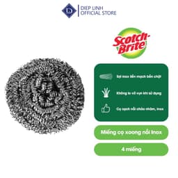 Cước cọ rửa xoong nồi Inox Scotch Brite 3M bền chắc, không gãy vụn, độ bền cao, tiết kiệm chi phí 2