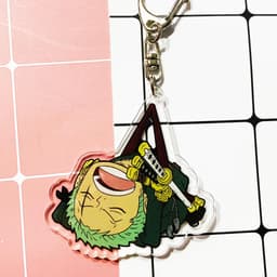(Mua 1 tặng 1) Móc khóa One Piece Đảo Hải Tặc Zoro quà tặng xinh xắn dễ thương in hình anime chibi 8