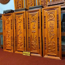 Bộ tranh gỗ treo tường tranh tứ quý gỗ hương ,sơn pu cao cấp ,bền đep kích thước 37*107,dày 4cm 2