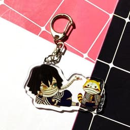 (mua 1 tặng 1) ( Ver CHỒN ) Móc khóa KIMETSU skin mica trong acrylic chibi anime cute quà tặng xinh xắn dễ thương 4