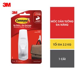 Móc dán tường Command 3M nhiều kích cỡ, chịu lực tốt, bám cực chắc, dễ dàng tháo lắp 4