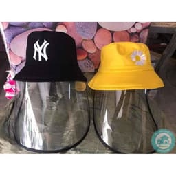 Mũ nón kaki cao cấp chắn giọt bắn - Mũ chắn dịch có khóa kéo, có thể tháo màn chắn khi hết dịch 9