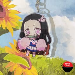 (mua 1 tặng 1) ( CỔ ĐỘNG ) Móc khóa nhân vật KIMETSU NO YAIBA Thanh Gươm Diệt Quỷ anime chibi mica trong acrylic 6