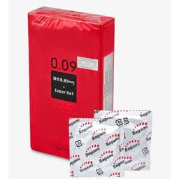 Bao cao su Sagami Super Dot 009mm, bao dày 0.09mm, thiết kế nhiều gai , kéo dài thời gian, Hộp 10c 4