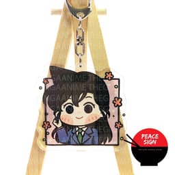 Mua 1 tặng 1 ( VUÔNG CUTE ) Móc khóa DETECTIVE CONAN Thám Tứ Lừng Danh in hình anime chibi Mica trong acrylic 6
