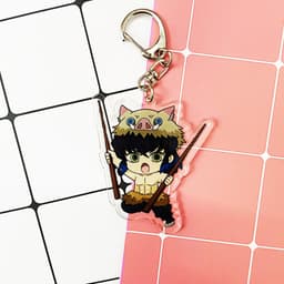 (mua 1 tặng 1) ( Mica ) Móc khóa Kimetsu no Yaiba Thanh gươm diệt quỷ ver ăn quà tặng dễ thương anime chibi 6