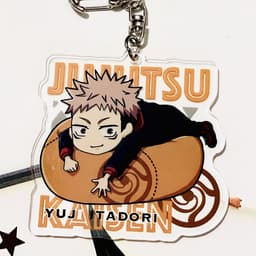 (mua 1 tặng 1) ( Mica trong acrylic ) Móc khóa JUJUTSU KAISEN ver NẰM ĐỆM Chú Thuật Hồi Chiến anime chibi xinh xắn 3