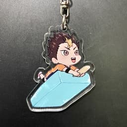 (mua 1 tặng 1) ( Mica trong acrylic ) Móc khóa in hình HAIKYUU! Vua Bóng Chuyền ver ÔM ĐỒ anime chibi M03 3