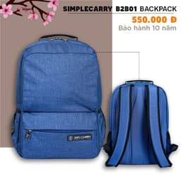 BALO LAP TOP CHÍNH HÃNG SIMPLE CARRY B2B01 SIÊU NHẸ PHÙ HỢP HỌC SINH,CÔNG SỞ, DU LỊCH(bảo hành chính hãng 10 năm 1