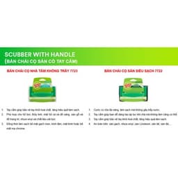 Bàn chải chà sàn nhà tắm 3M Scotch-Brite, chà sàn nhà vệ sinh siêu sạch, không trầy xước 3