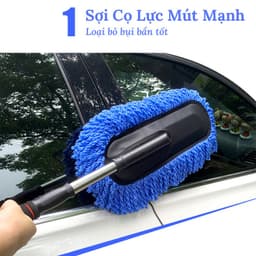 Chổi rửa Xe Ô Tô, Vệ Sinh Xe Hơi Sợi Mềm Có Thể Điều Chỉnh Độ Dài - TUIDO SHOP 3