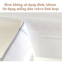 Rèm dán đa năng không cần đóng đinh khoan tường vải kẻ caro 3