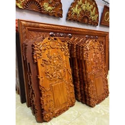 Tranh đốc lịch gỗ hương cao cấp,thuận buồm xuôi gió,tam đa,di lặc kích thước 40*70,dày3cm 8