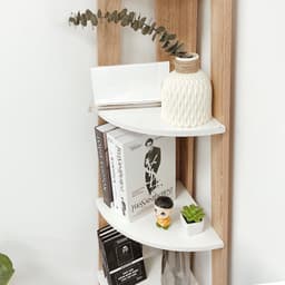 Kệ sách góc tường gỗ 5 tầng đa năng tiết kiệm không gian để đồ trang trí decor SAIGON – SGP115 4
