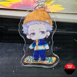 (mua 1 tặng 1) ( mica ) Móc khóa TOKYO REVENGERS ver TRƯỢT TUYẾT Kịch Trường Của Takemichi anime chibi xinh xắn 2
