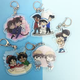 Mua 1 tặng 1 ( Mica trong acrylic) Móc khóa Conan THÁM TỬ LỪNG DANH ver best friend in hình thần tượng chibi 1