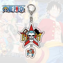 (mua 1 tặng 1) (new) Móc khóa One Piece ver TREO CHIBI mica 2 mảnh anime chibi Đảo hải tặc mẫu mới về 8