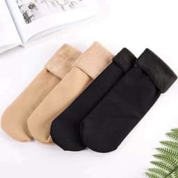 SET 2 ĐÔI Tất vớ nữ lót lông cổ cao cực ấm giữ nhiệt mùa đông 6