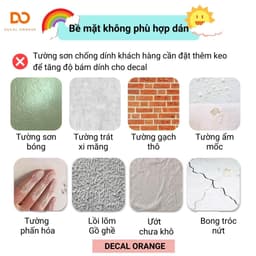 Decal dán tường cho bé trang trí phòng ngủ tủ quần áo SIBU 5