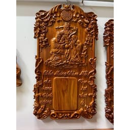 Tranh đốc lịch gỗ hương cao cấp,thuận buồm xuôi gió,tam đa,di lặc kích thước 40*70,dày3cm 5