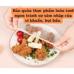 Màng Bọc Thực Phẩm PE HUMA Co Giãn Túi Gấu Bo Chun Siêu Dai 5