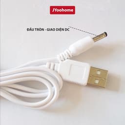 Cáp sạc JYoohome, Cổng cắm USB DC3.5mm dành cho đèn học, máy tạo độ ẩm 3