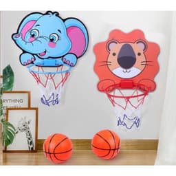 Bộ đồ chơi Bóng rổ hình thú kèm bóng và bơm - Smart Baby 5