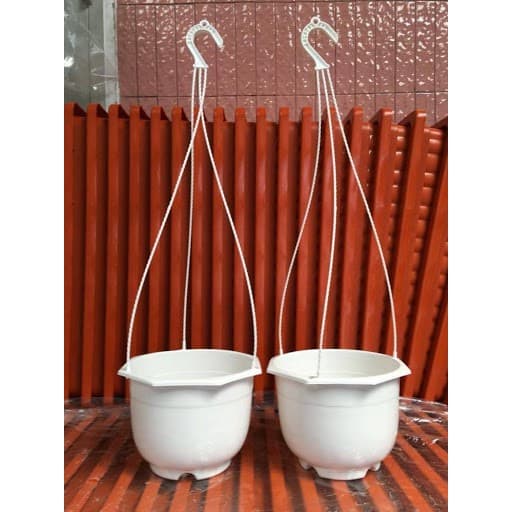 Set 10 chậu nhựa ABS đường kính 15cm kèm dây treo