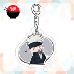 (mua 1 tặng 1) (vs1) Móc khóa JUJUTSU KAISEN CHÚ THUẬT HỒI CHIẾN quà tặng mica trong acrylic xinh xắn chibi anime 4