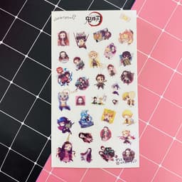 Ảnh dán trong 1 tấm sticker anime chibi dễ thương quà tặng trang trí xinh xắn 5