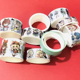 (mua 1 tặng 1) Băng dính GENSHIN NARUTO THIÊN QUAN SLIME JUJUTSU BOKU game washi tape sticker anime chibi trang trí 2