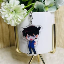 (mua 1 tặng 1) (new) ( Mica trong ) Móc khóa Conan Thám Tử Lừng Danh quà tặng xinh xắn dễ thương anime chibi 4
