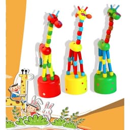 Đồ chơi hươu cao cổ đu quay gỗ uốn dẻo đáng yêu cho bé DQH 2