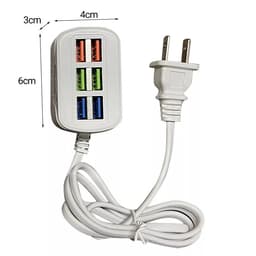 Củ Sạc Nhanh Đa Năng, Có 6 Cổng USB, Sạc Rất Nhanh Có Led Định Vị Ban Đêm-260901 2