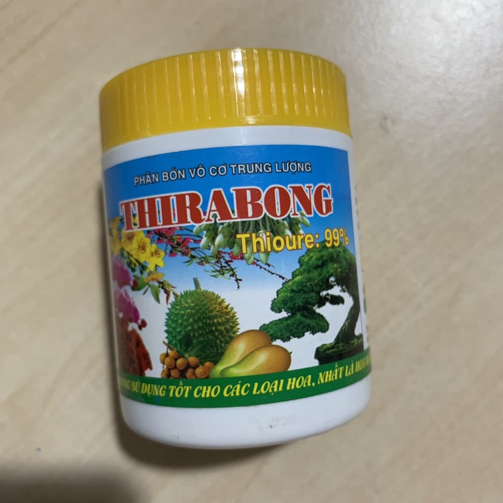 Lọ 100gr Phân bón vô cơ trung lượng THIRABONG (Thioure 99%)