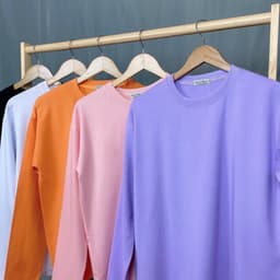 Áo Thun Tay Dài HY KOREA Form Rộng Unisex, Đôi Mắt Gái Nhật 216. 5