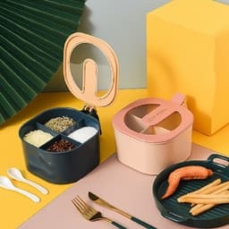 Hộp Đựng Gia Vị 4 Ngăn Riêng Biệt 4