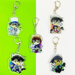 (mua 1 tặng 1) ( Mica trong acrylic) Móc khóa CONAN THÁM TỬ LỪNG DANH ver HOẠT ĐỘNG in hình anime 1