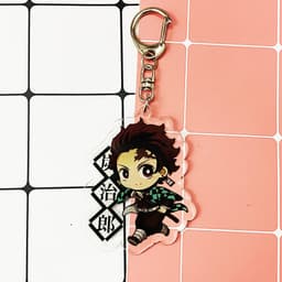 (mua 1 tặng 1) ( Mica trong acrylic ) Móc khóa Kimetsu no Yaiba Thanh gươm diệt quỷ Tanjiro anime chibi 7