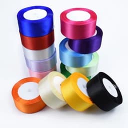 Cuộn duy băng vải lụa satin bản 2cm, 4cm dài 22m trang trí, làm nơ, gói quà, thiệp handmade, decor HOMMES 4