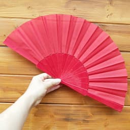 Quạt Cổ Trang Nan Nhựa 21cm - Quạt Xếp Vải Xòe Phụ Kiện Múa Cosplay Đạo Cụ Chụp Ảnh 6