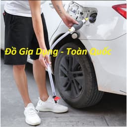 Ống hút xăng dầu chất lỏng bóp tay Cao cấp dây dài tổng 2M 6