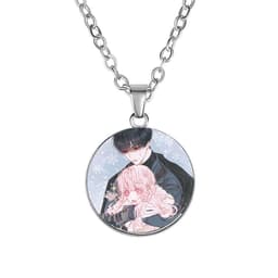 Vòng cổ in hình TRỞ THÀNH GIA ĐÌNH CỦA NHÂN VẬT PHẢN DIỆN manhwa trang sức dây chuyền phong cách anime chibi 7