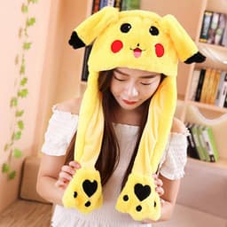 Mũ Pikachu tai giật thời trang dễ thương quà tặng xinh xắn đồ chơi cho bé 2