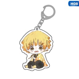 (mua 1 tặng 1) Móc Khóa Mica Trong Acrylic Kimetsu no Yaiba ver NGỒI Nhân Vật Anime quà tặng xinh xắn dễ thương 4