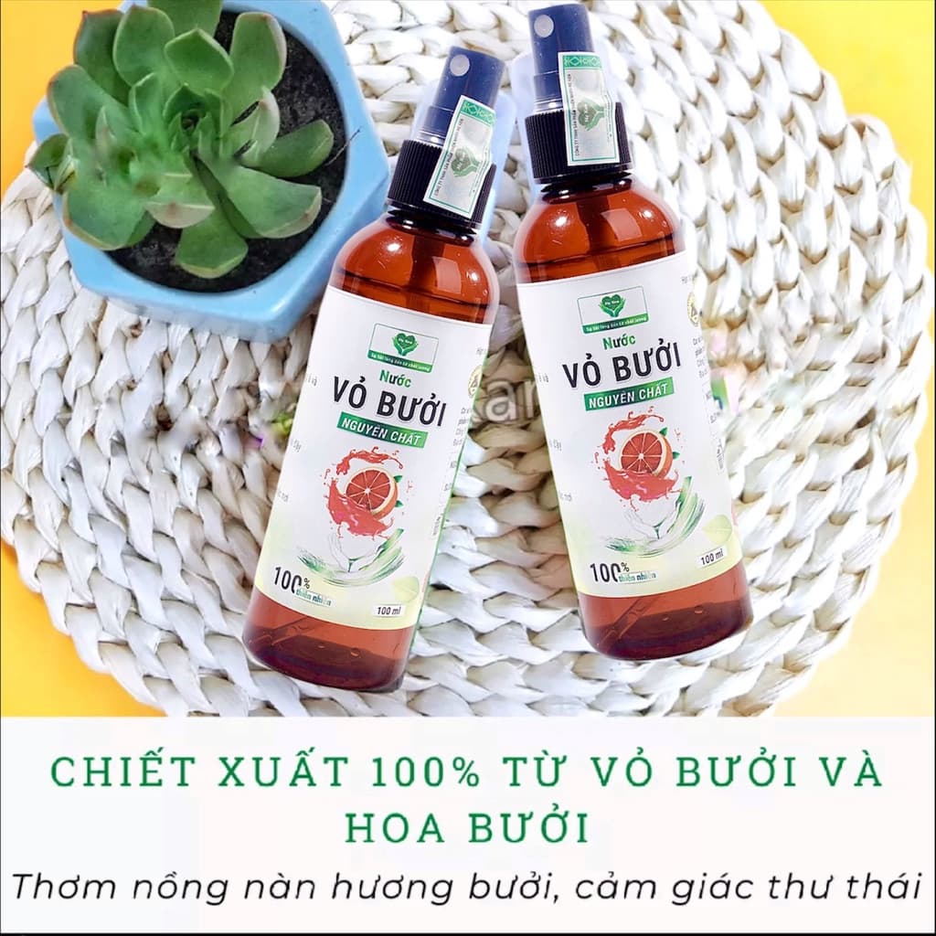 NƯỚC XỊT VỎ BƯỞI NGUYÊN CHẤT MẸ KEN