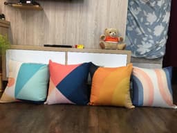 Gối tựa sofa, gối tựa lưng văn phòng phong cách hội họa 7