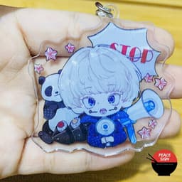 (mua 1 tặng 1) (Mica trong acrylic) Móc khóa JUJUTSU KAISEN ver TAI THÚ PET anime chibi Chú Thuật Hồi Chiến 8